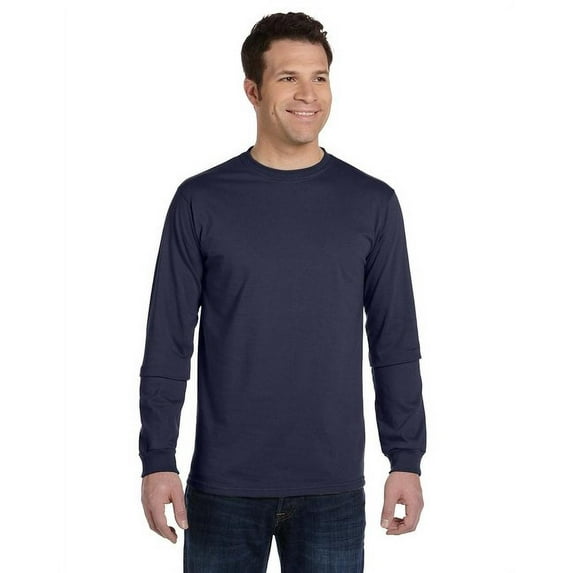 Men's 5.5 oz.; 100% Organic Cotton Classic Long-Sleeve T-Shirt - BLACK - S(D0102H7ZGNX.)