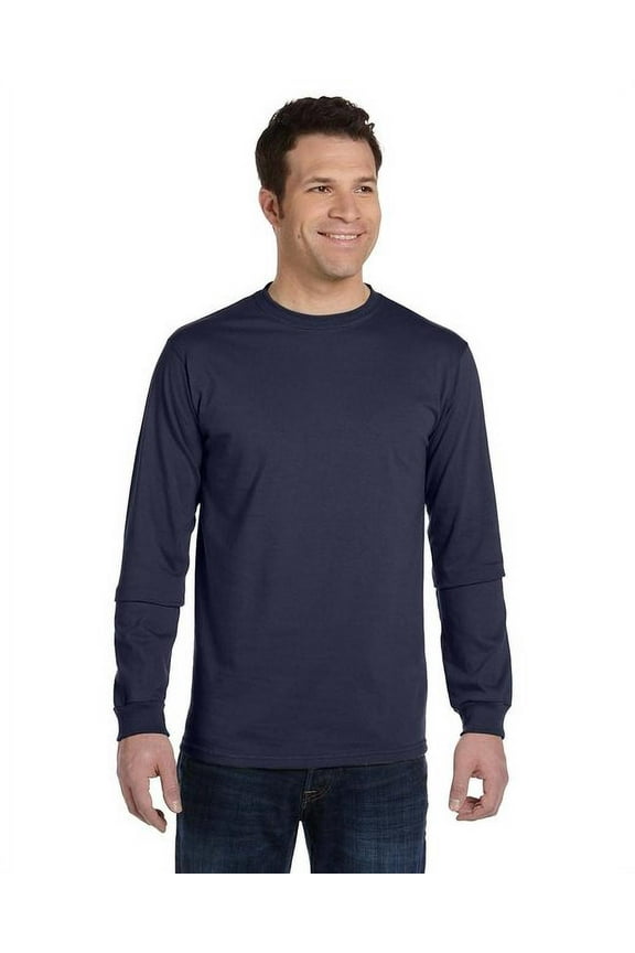 Men's 5.5 oz.; 100% Organic Cotton Classic Long-Sleeve T-Shirt - BLACK - S(D0102H7ZGNX.)