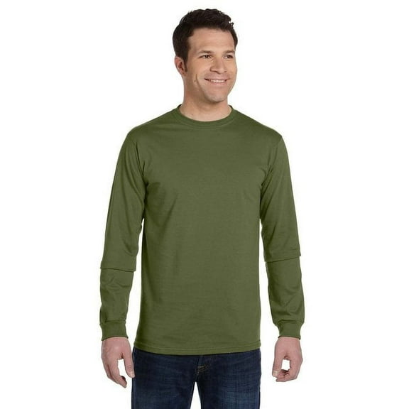 Men's 5.5 oz.; 100% Organic Cotton Classic Long-Sleeve T-Shirt - BLACK - S(D0102H7ZGTT.)