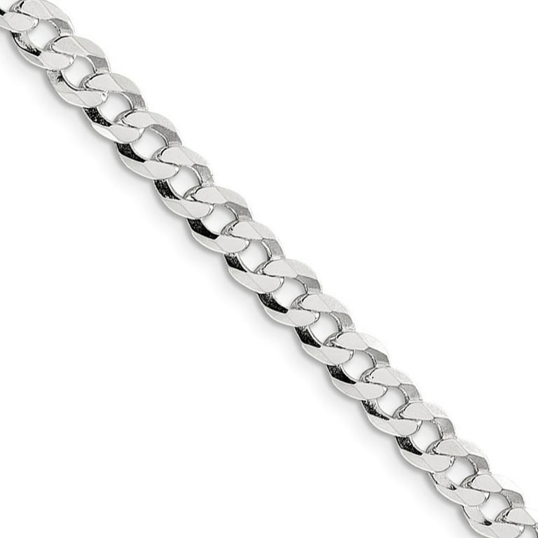 The Flat Link Chain Silver 18 Inches