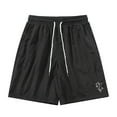 thumbnail image 1 of Men's 5" Inseam Mesh Running Shorts - Quick-Dry, Split Side, Drawstring Waist, Athletic Workout, 1 of 4