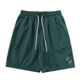 thumbnail image 1 of Men's 5" Inseam Mesh Running Shorts - Quick-Dry, Split Side, Drawstring Waist, Athletic Workout, 1 of 4