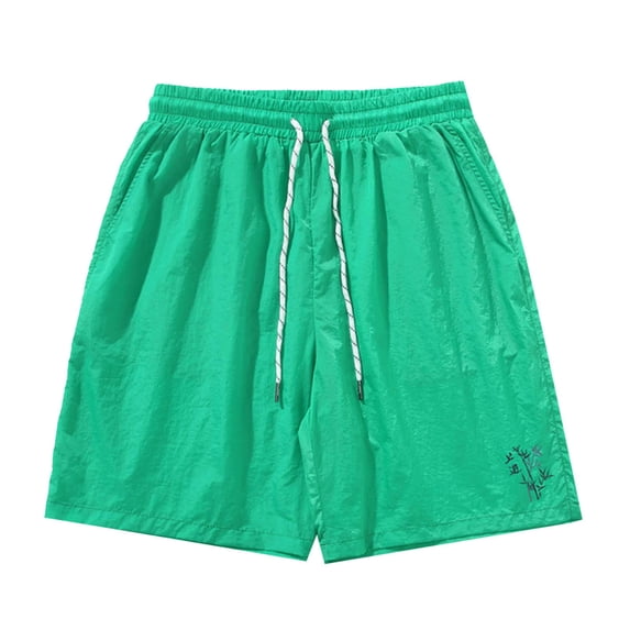 Men's 5" Inseam Mesh Running Shorts - Quick-Dry, Split Side, Drawstring Waist, Athletic Workout