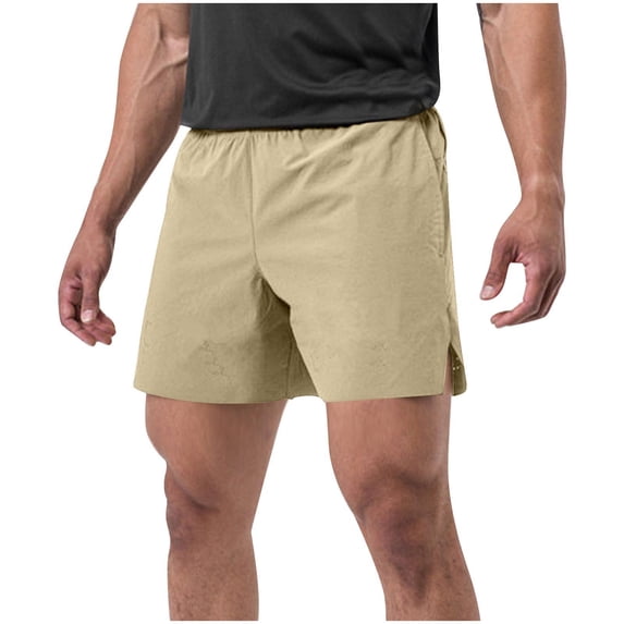 Men's 5" Inseam Performance Athletic Shorts with Utility Towel Loop & Secure Zipper Pockets, Quick Dry Training Above Knee Short Pants for Running Workout Exercise