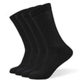 thumbnail image 1 of Men's 5 Pack Classic Crew Solid Socks (Black), 1 of 1