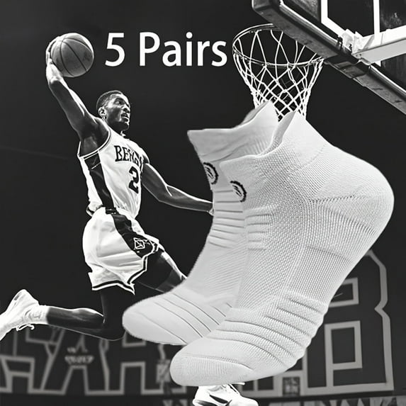 Men’s 5-Pack Cushioned Athletic Grey Crew Socks – Breathable, Moisture-Wicking, Anti-Odor & Durable Sport Socks for Running, Hiking, Training