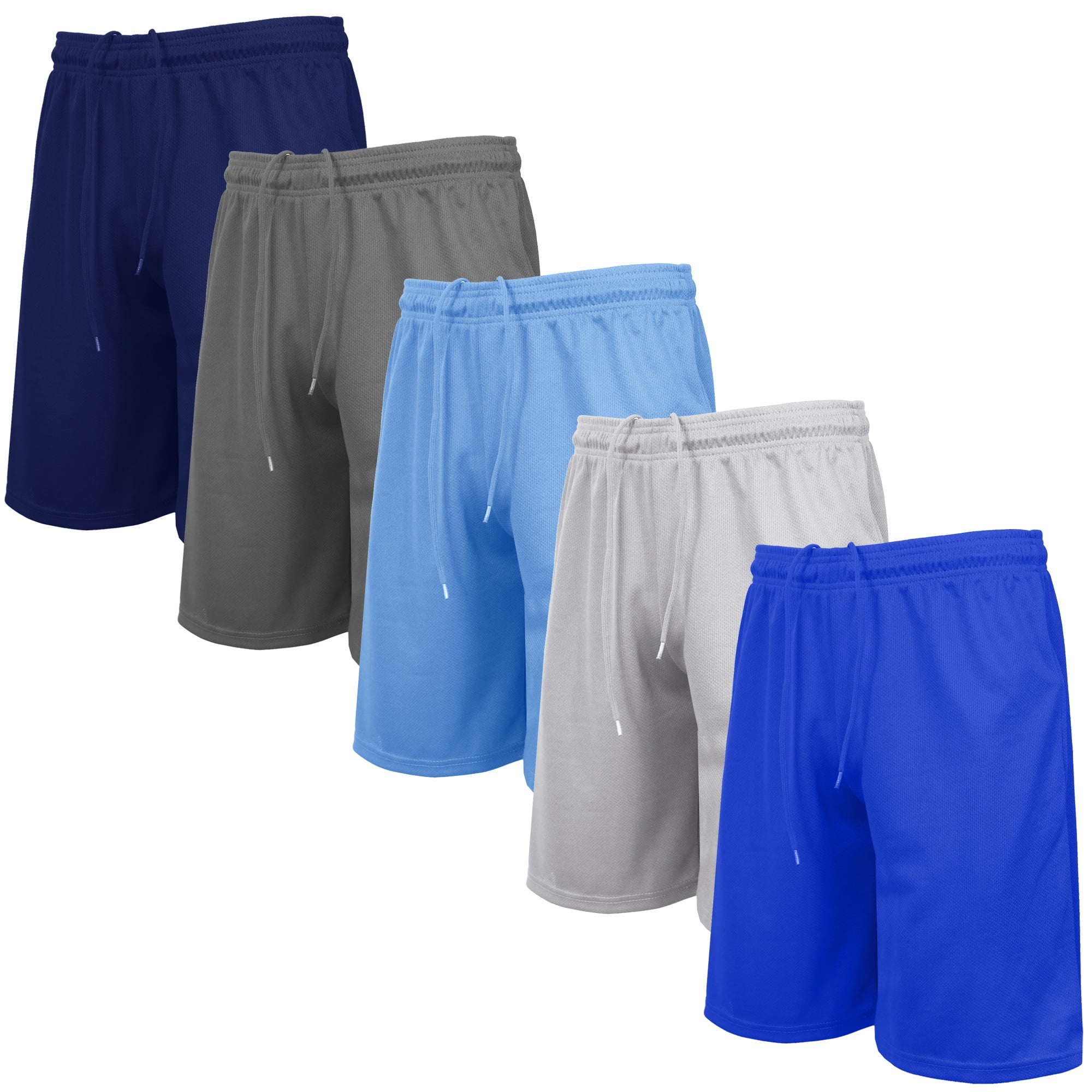 Men's 5-Pack Lightweight Breathable Moisture Wicking Mesh
