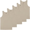 thumbnail image 1 of Men's 5-Pack Micro Waffle Knit Heavyweight Sleeveless Tank Top (S-3XL), 1 of 7