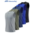 thumbnail image 1 of Men's 5 Pack Workout Tank Tops Sleeveless Gym Shirts Bodybuilding Fitness Muscle Tee Shirts, 1 of 8