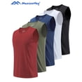 thumbnail image 1 of Men's 5 Pack Workout Tank Tops Sleeveless Gym Shirts Bodybuilding Fitness Muscle Tee Shirts, 1 of 8