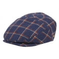 thumbnail image 1 of Men's 5 Panel Plaid Wool Tweed Newsboy Ivy Cap Gatsby Golf Flat Hat, 1 of 10