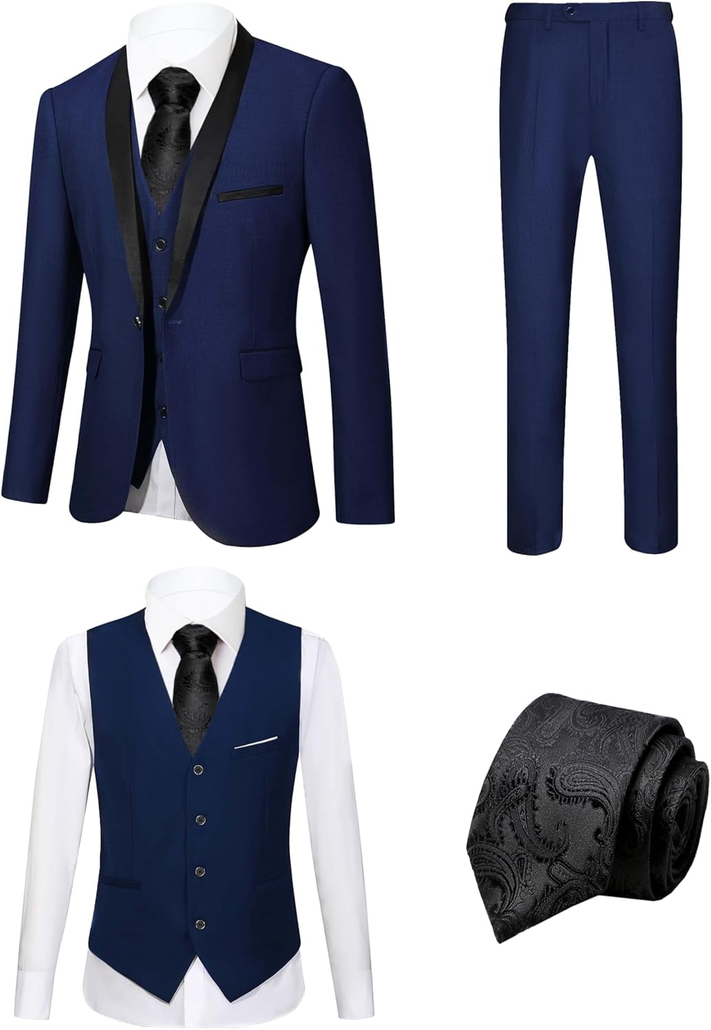 Men's 5 piece  Tuxedo Suit