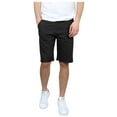 thumbnail image 1 of Men's 5-Pocket Flat-Front Stretch Chino Shorts - BLACK, 1 of 4