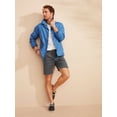 thumbnail image 1 of Men's 5-Pocket Flat-Front Stretch Twill Chino Shorts (Size 30-42), 1 of 5