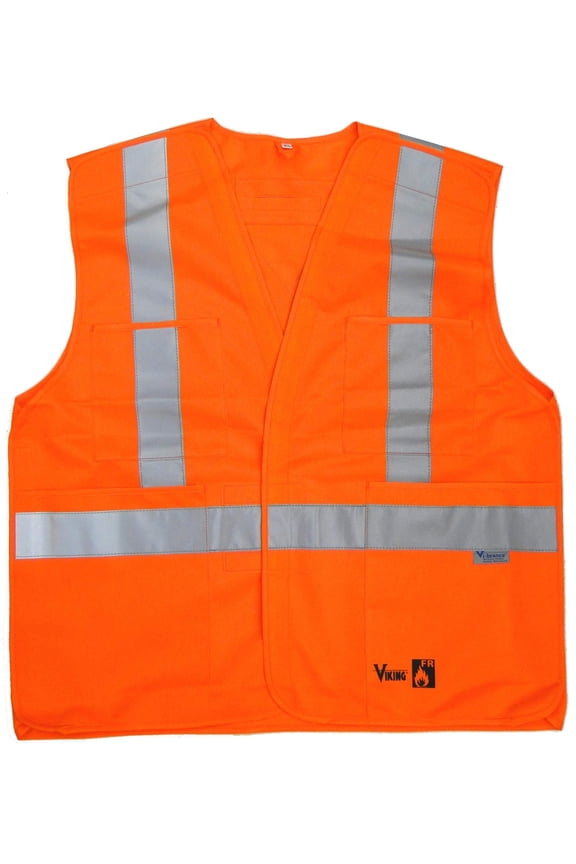 Men's 5 Point Tear Away FR Polyester Vest, Pack of 25