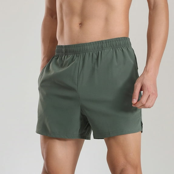 Men's 5" Running Shorts Quick Dry Athletic Workout Gym Shorts with Zipper Pockets