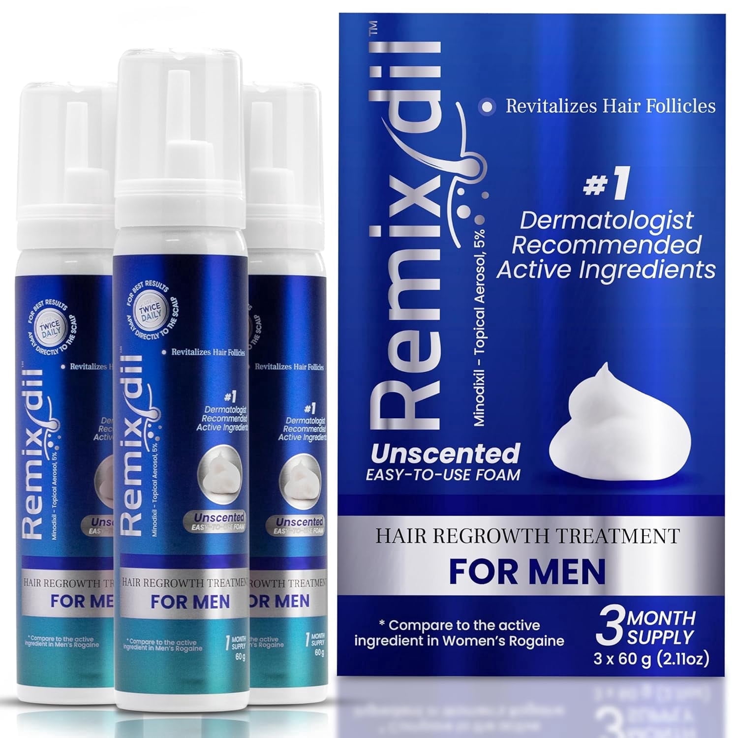 Men’s 5% Scalp Solution | Daily Leave-On Treatment for Thicker, Fuller-Looking Hair