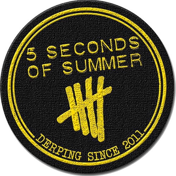 Men's 5 Seconds Of Summer Derping Stamp Woven Patch