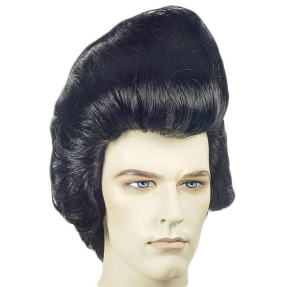 Men's 50's Deluxe Elvi Pompadour Wig