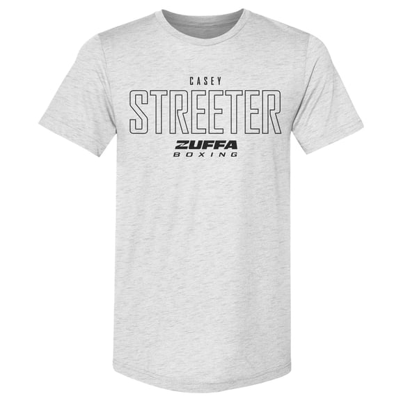 Men's 500 Level Ash Casey James Streeter Zuffa Boxing Premium Tri-Blend T-Shirt
