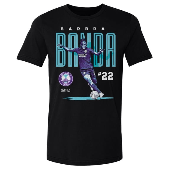 Men's 500 Level Barbra Banda Black Orlando Pride Player Bitmap Graphic T-Shirt