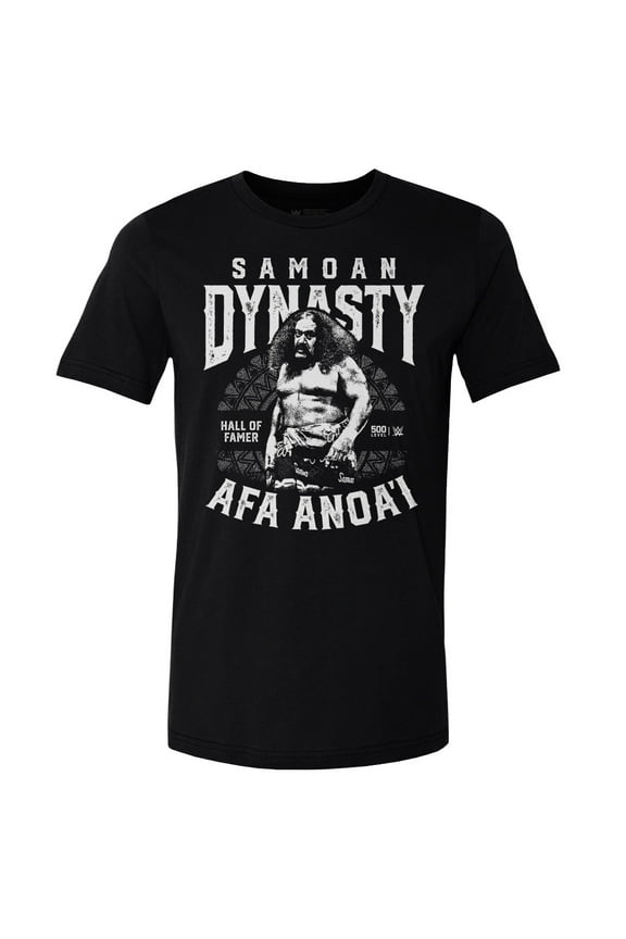 Men's 500 Level Black Afa Anoa'i Samoan Dynasty Mono T-Shirt