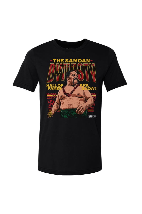 Men's 500 Level Black Afa Anoa'i Samoan Dynasty T-Shirt