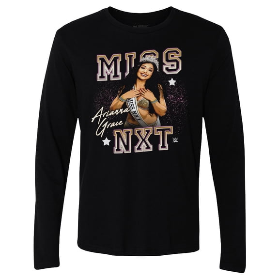 Men's-500 Level Black Arianna Grace Miss NXT Long Sleeve T-Shirt