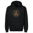 thumbnail image 1 of Men's 500 Level Black Atlanta United FC Distressed Primary Logo Pullover Hoodie, 1 of 1