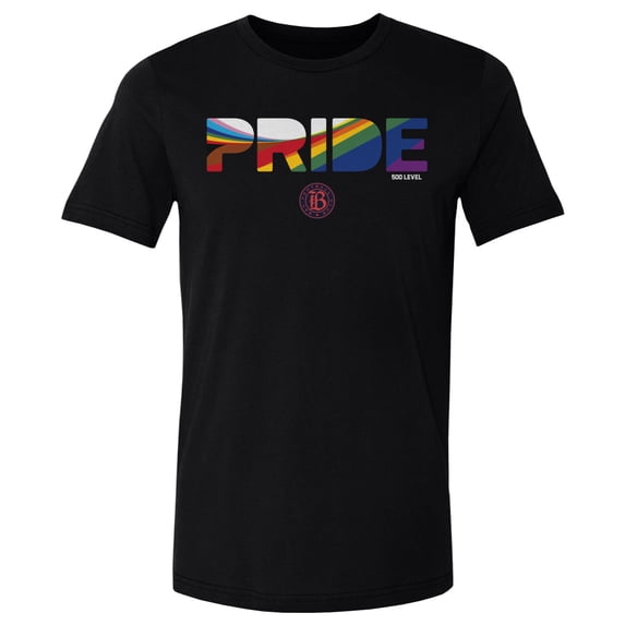 Men's 500 Level Black Bay FC Pride Stripes Graphic T-Shirt