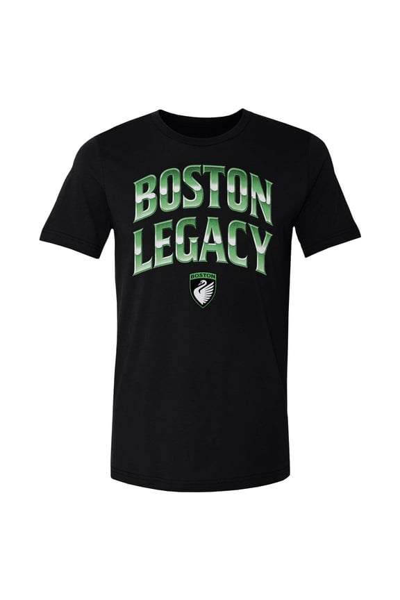 Men's 500 Level Black Boston Legacy FC Statement Type Graphic T-Shirt