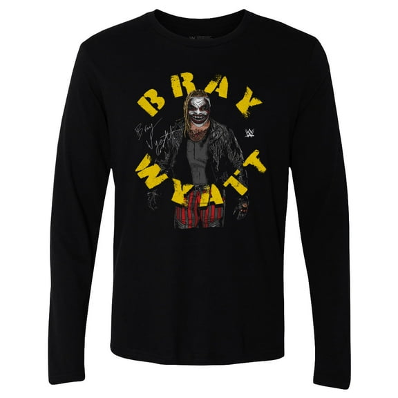 Men's 500 Level Black Bray Wyatt Arch Name Long Sleeve T-Shirt