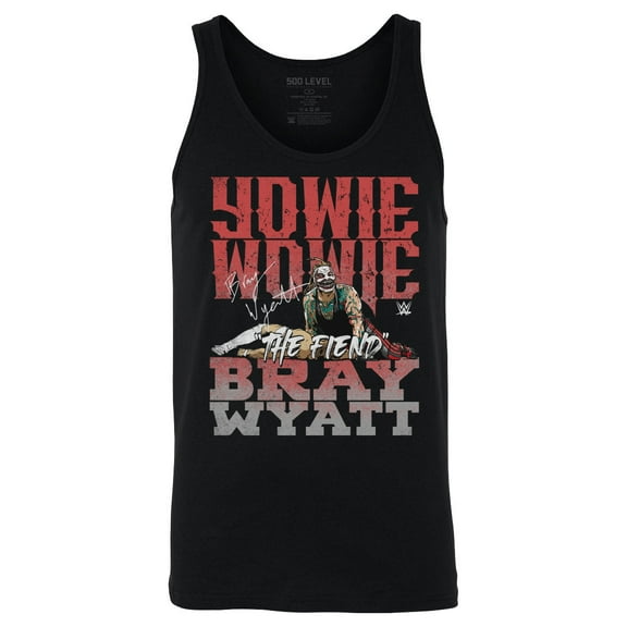 Men's 500 Level Black Bray Wyatt Yowie Wowie Tank Top