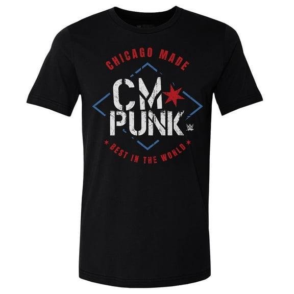 Men's 500 Level Black CM Punk Chicago Made T-Shirt