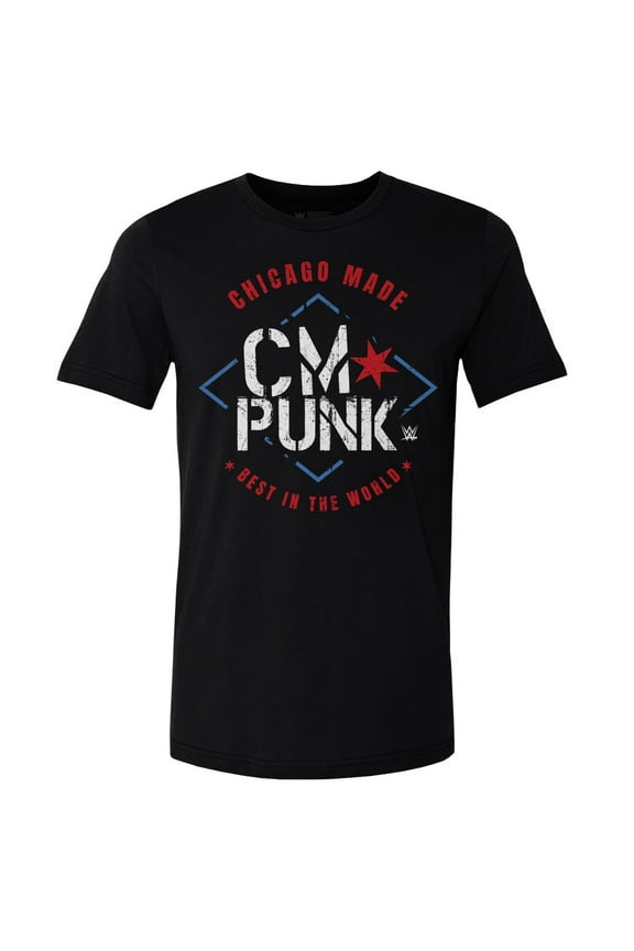Men's 500 Level Black CM Punk Chicago Made T-Shirt