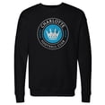 thumbnail image 1 of Men's 500 Level Black Charlotte FC Primary Logo Pullover Sweatshirt, 1 of 1