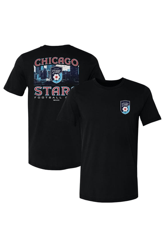 Men's 500 Level Black Chicago Stars FC Hometown Graphics T-Shirt