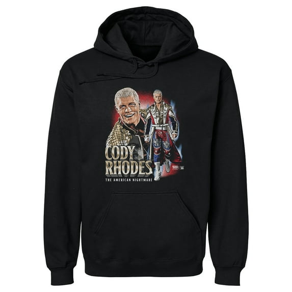 Men's 500 Level Black Cody Rhodes American Nightmare Vintage Pullover Hoodie