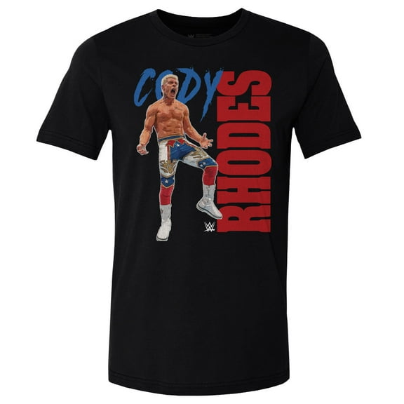Men's 500 Level Black Cody Rhodes Celebration T-Shirt