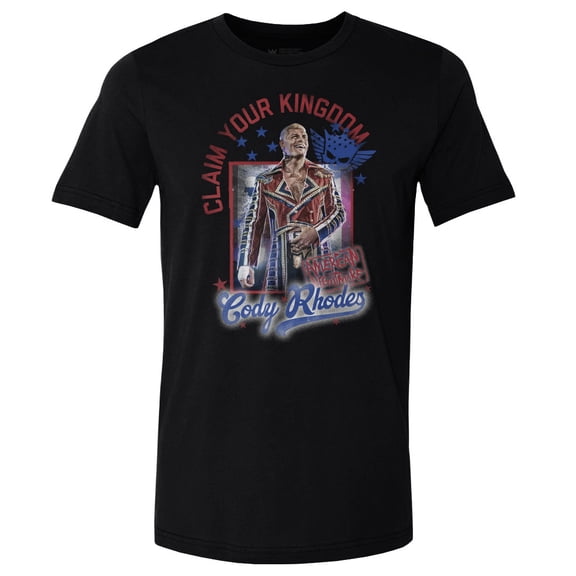 Men's 500 Level Black Cody Rhodes Claim Your Kingdom T-Shirt