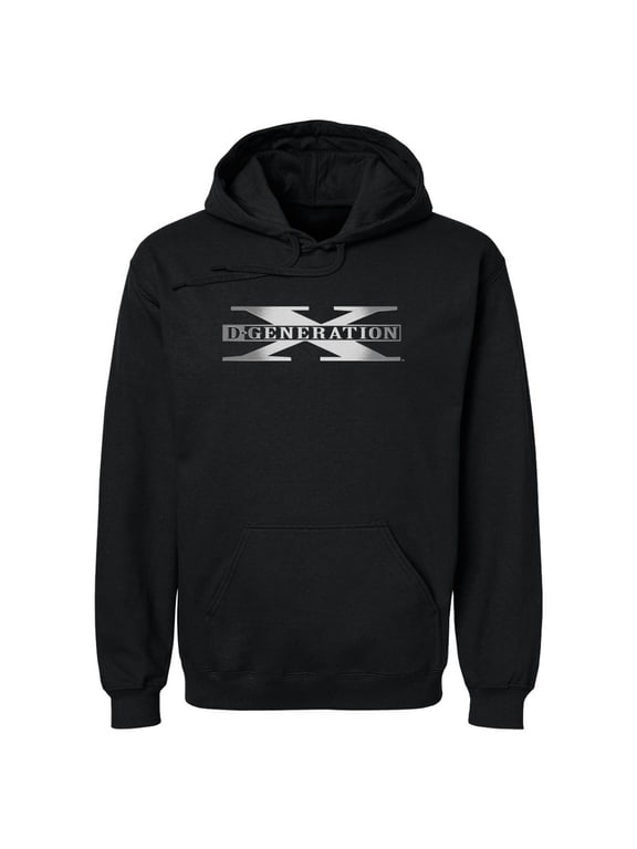 Men's 500 Level Black D-Generation X Logo Pullover Hoodie