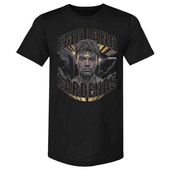 Men's 500 Level  Black Emiliano Cardenas Zuffa Boxing Premium Tri-Blend Graphic T-Shirt