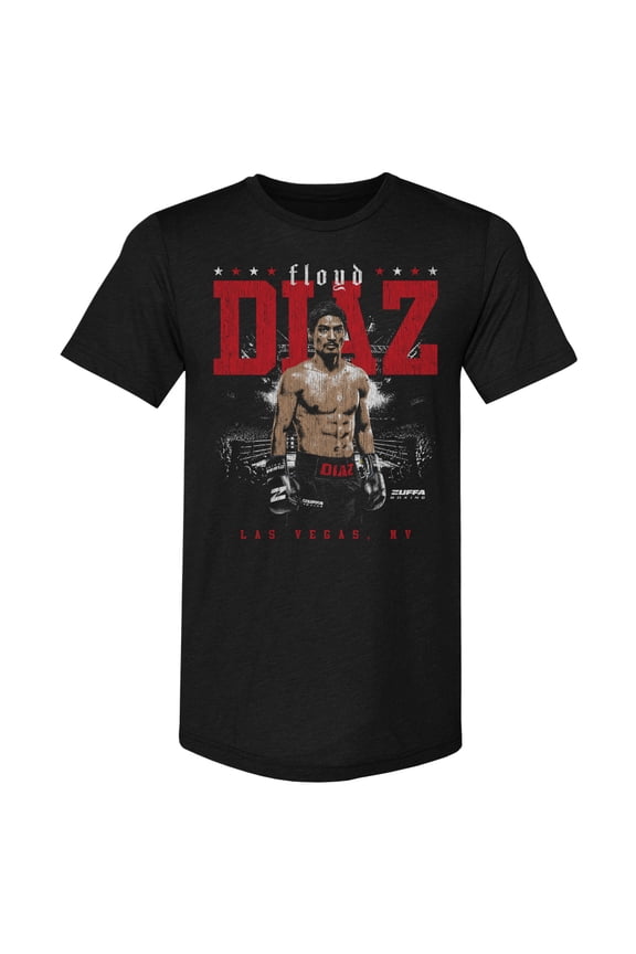 Men's 500 Level Black Floyd Diaz Zuffa Boxing Premium Tri-Blend Graphic T-Shirt