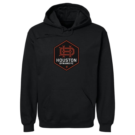 Men's 500 Level Black Houston Dynamo FC Distressed Primary Logo Pullover Hoodie