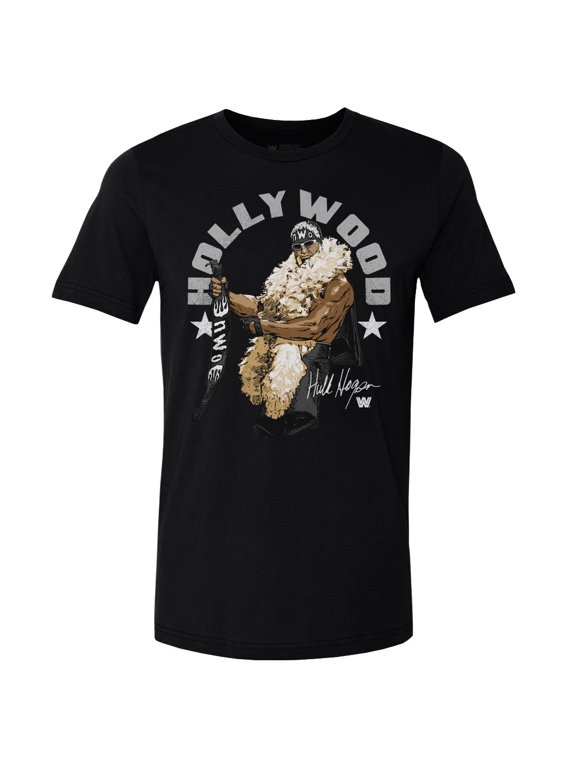 Men's 500 Level Black Hulk Hogan Hollywood Arc T-Shirt
