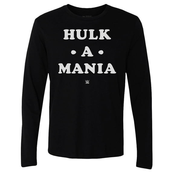 Men's 500 Level Black Hulk Hogan Hulk-A-Mania Long Sleeve T-Shirt