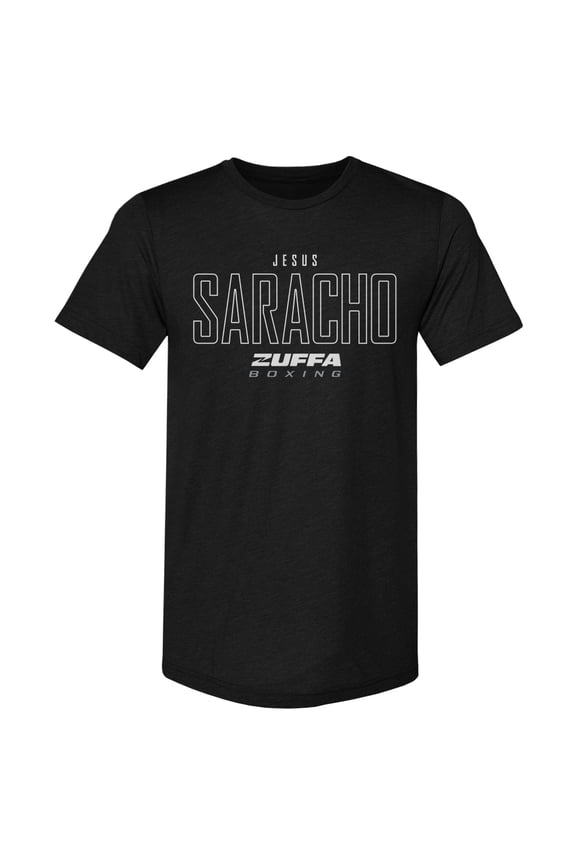 Men's 500 Level Black Jesus Saracho Zuffa Boxing Premium Tri-Blend T-Shirt