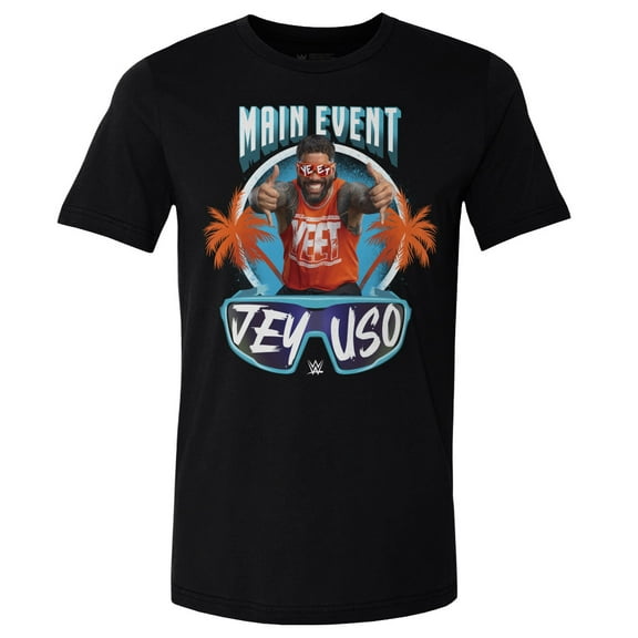 Men's 500 Level Black Jey Uso Main Event Palms T-Shirt