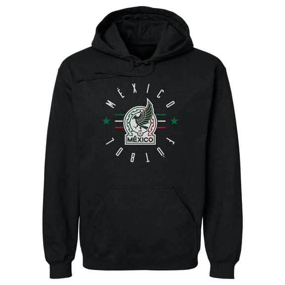 Men's 500 Level Black Mexico National Team Futbol Pullover Hoodie