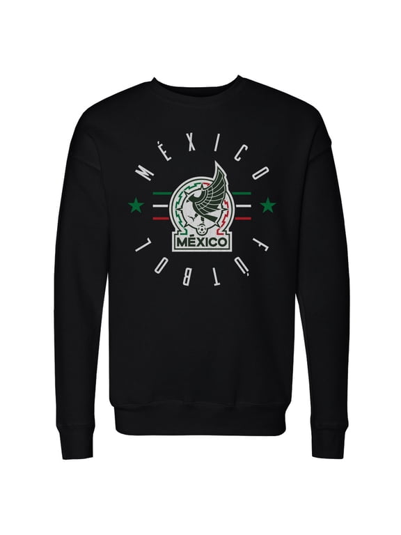 Men's 500 Level Black Mexico National Team Futbol Pullover Sweatshirt